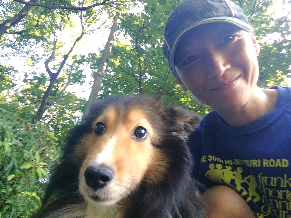 愛犬と林さん
